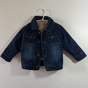 URBAN REPUBLIC Kids Warm Denim Jacket With Dice Design, 12-18M, PRELOVED